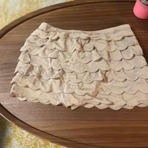 Club Monaco Silk Skort Tan - Size 8